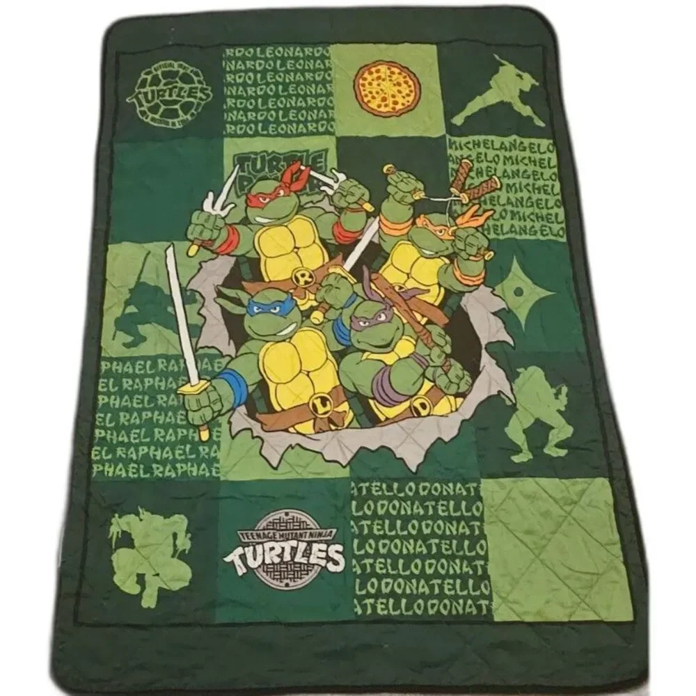 Teenage Mutant Ninja Turtles Nickelodeon Toddler Quilt & Fitted Sheet Set